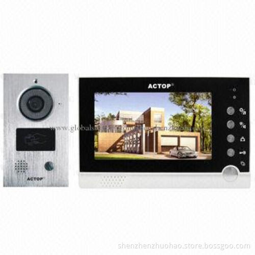7-inch TFT Digital Display Screen IP Video Door Phone with Infrared Lights and Handsfree